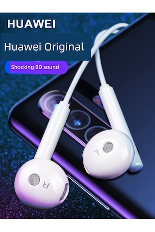 Android Kablolu Kulak İçi Kulaklık - 3.5mm Jack - Beyaz - Standart Paket Um24151-1 Yurt Dışından AM115