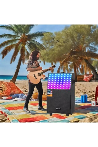 Ultratekno Ndr-h12 12 İnç 60 Watt Rgb Işıklı Karaoke Ses Sistemi
