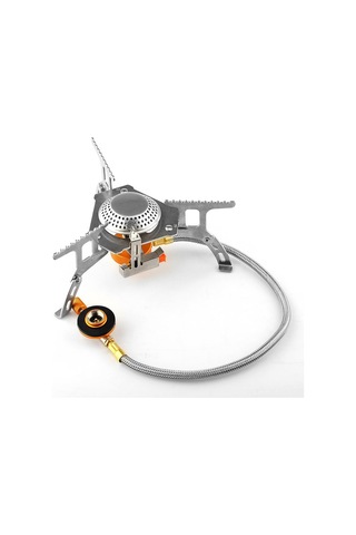 Jeehugo Dışarıda Kullanım İçin Taşınabilir Çelik Ocak, Rüzgar Engeli, Piyoelektrikli Ateşleme, Yakıt Verimliliği Artırır,野营/piknik İçin Ideal Gümüş