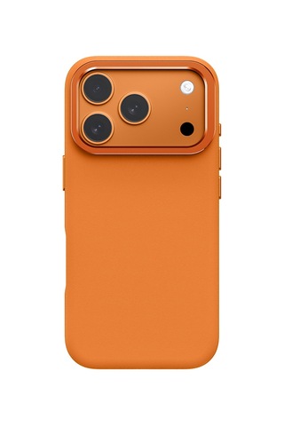 Apple Uyumlu iPhone 17 Pro M-safe Şarj Özellikli Standlı Amazingthing Glamour Mag Serisi Pu Kapak Turuncu Turuncu
