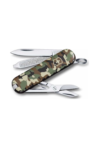Victorinox 0.6223.94 Classic Kamuflajlı Kamp Çakı Çok Renkli
