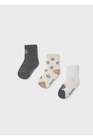 Mayoral Erkek Bebek Üçlü Çorap Set Gri