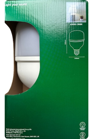 10 Adet Sylvania 45w 6500k Beyaz Işık E27 Duylu Kalın Duy Torch Led Ampul