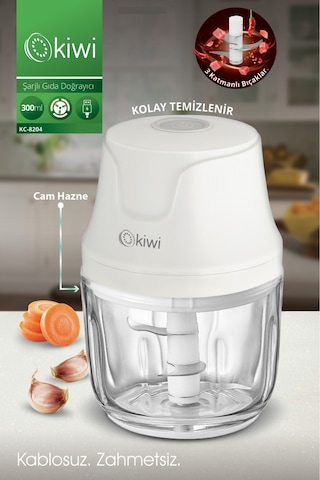 Kiwi KC8203 Şarjlı Gıda Doğrayıcı