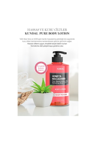 Kundal Honey&Macadamia Pure Baby Powder Body Lotion 500 ML