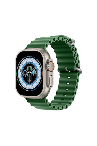 Apple Uyumlu Watch 49 MM Ultra Seri Seaflex Ocean Silikon Kordon