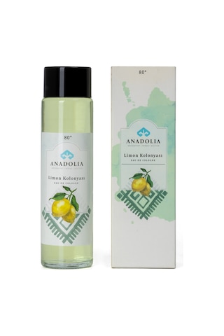 Anadolia Limon Kokulu 80 Cam Şişe Kolonya 180 ML