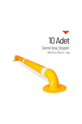 10'lu Demir Araç Stoperi Seti 180x13cm 76mm-3659