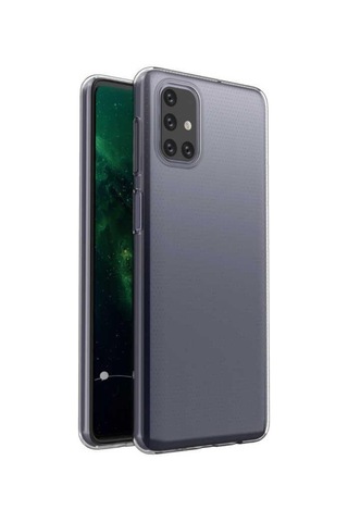 Galaxy M51 Kılıf Zore Şeffaf Ince Ve Esnek Süper Silikon Kılıf Renksiz