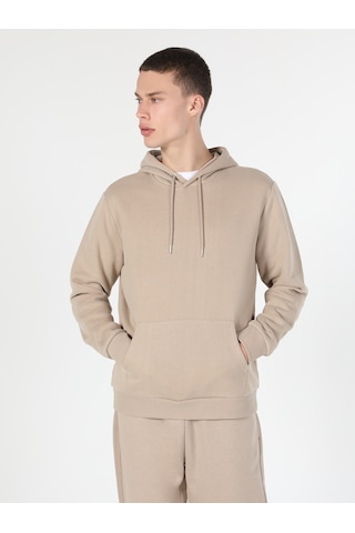 Colin's Colins Regular Fit Kapüşonlu Bej Erkek Sweatshirt Cl1059712 Bej