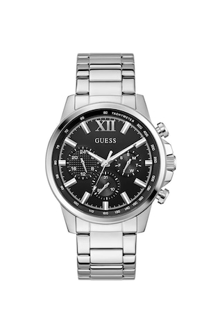 Guess Gugw0900g1 Quartz Çelik Gri Siyah Kadran 44 Mm Erkek Kol Saati Gri