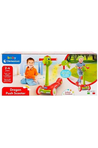 Clementoni Baby Dragon Push Scooter 17738 Çok Renkli