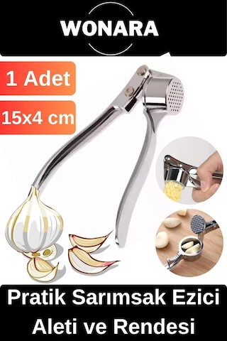 Özel Tasarım Dayanıklı Paslanmaz Çelik Ergonomik Saplı Pratik Sarımsak Ezici Aleti Ve Rendesi Diğer