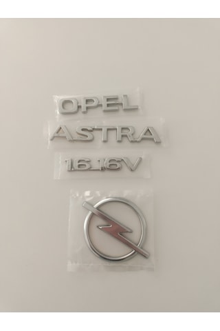 Opel Astra 1.616v Bagaj Yazısı Astra G Bagaj Arması 4lü Set Opel Astra 1.616v Bagaj Yazısı Astra G Bagaj Arması 4lü Set