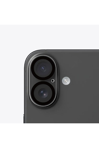 Apple Uyumlu iPhone 16 / 16 Plus 3d Kamera Camı Lens Koruyucu Şeffaf Al3403
