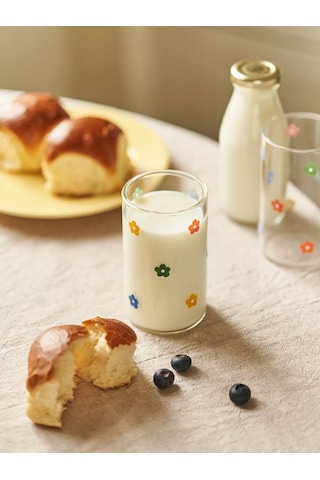 Roomi 290 Ml Borosilikat Camdan Yüksek Desenli Bardak 216151951 Beyaz