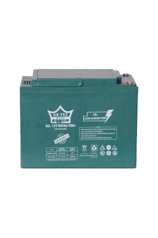 Or-tec 12v 100a Elektrikli Jel Akü