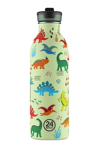 Kids Bottle Jurassic Friends Pipetli Paslanmaz Çelik Çocuk Su Matarası 500 Ml Renkli