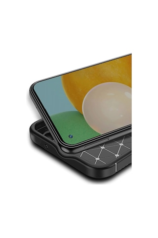 Tecno Spark 30 Kılıf Auto Focus Karbon Kapak - Siyah