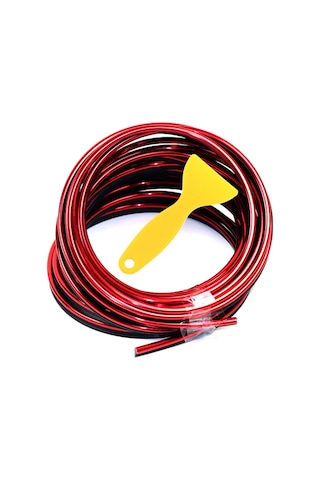 Torpido Fitil Kırmızı Yeni Nesil Trim Fitil Araç İçi İp Şerit 5 M