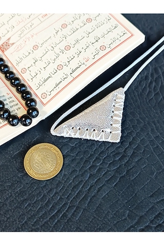 Kayı Cevşen Dualı Üçgen Nazar Kolye Muska Hakiki Deri Kapalı Altı Çok renkli