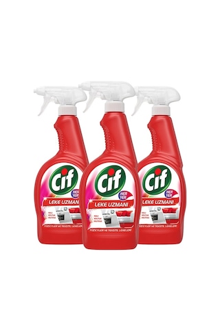 Cif Sprey Yüzey ve Tekstil Lekeleri için Leke Uzmanı 3 x 750 ML