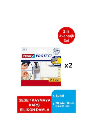 Ses Önleyici Pastil Şeffaf 8mm 28adt X 2 Paket Toplam 56 Damla Diğer