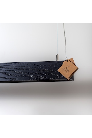 Soft Siyah Modern Ahşap Aydınlatma - Minimal Led Sarkıt Avize Siyah