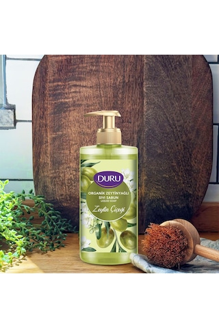 Duru Organik Zeytinyağlı Zeytin Çiçeği Sıvı Sabun 2 x 1500 ML + 500 ML