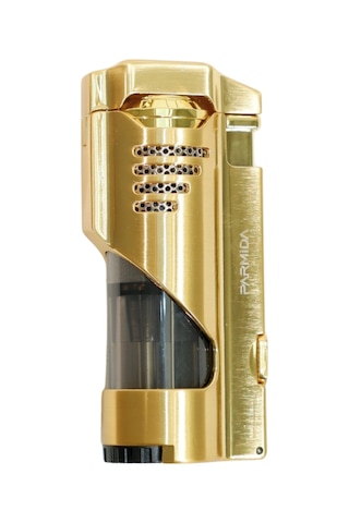 Parmida 3 Torch Pürmüz Delicili Gold Metal Puro Çakmağı - Tr9484