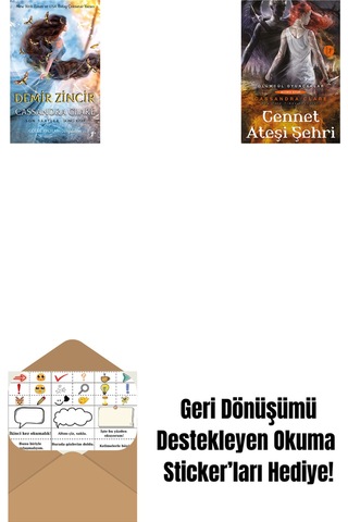 Demir Zincir Ciltli + Cennet Ateşi Şehri + Okuma Sticker'ları