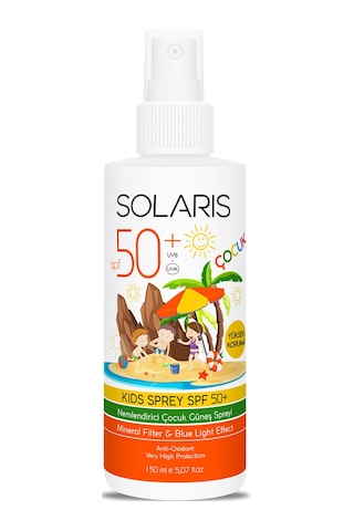 Solaris SPF50+ Yüksek Koruma Çocuk Güneş Kremi Sprey 150 ML Solaris SPF50+ Yüksek Koruma Çocuk Güneş Kremi Sprey 150 ML
