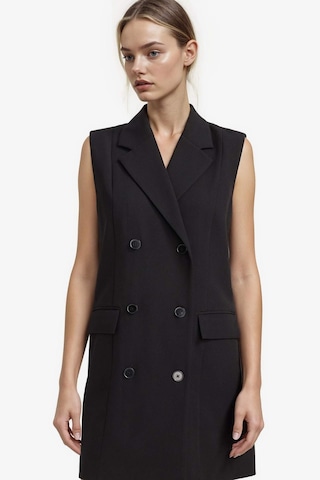 Defacto Tailored Fit Kolsuz Mini Elbise D4186AX24AU Siyah