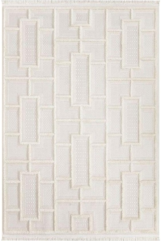 Vivaldi Havana 3004 Krem İskandinav Serisi Salon Oturma Yatak Odası Halısı Krem