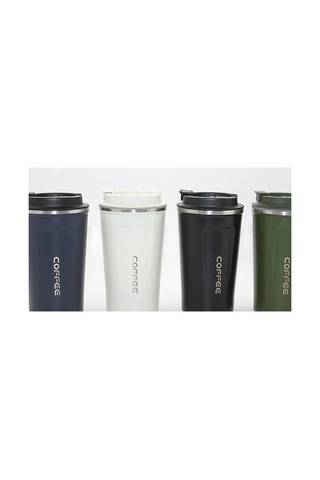 500 Ml Paslanmaz Çelik Termos Mug - Çift Katmanlı Sızdırmaz Kahve Kupası Alk3134 Evimdeyokyok Çok Renkli