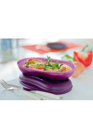 Tupperware Mor Mikro Lezzet Mikrodalga Kabı Çok Renkli