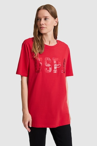 U.s. Polo Assn. Kadın Kırmızı Tişört Basic 50321690-vr171 Basıc Kırmızı