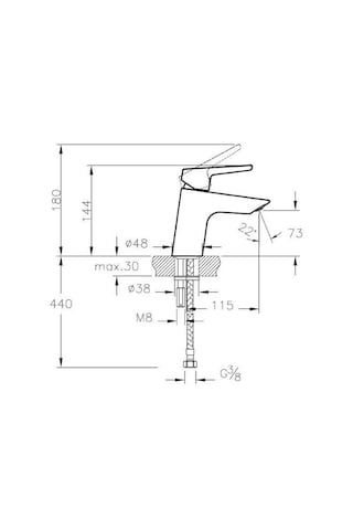 Artema Marin S Lavabo Bataryası Krom A42456