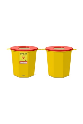 Tıbbi Atık Kovası 5 Litre 10 Adet - Tıbbi Atık Kutusu