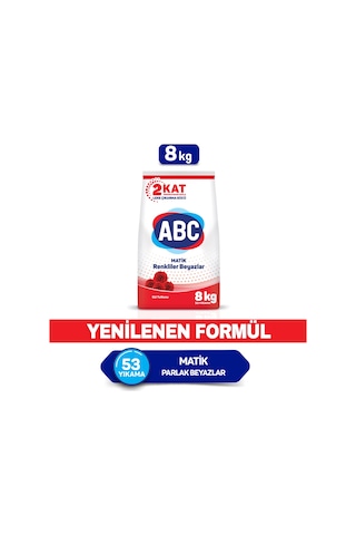 Abc Matik Gül Tutkusu Toz Çamaşır Deterjanı 8 KG