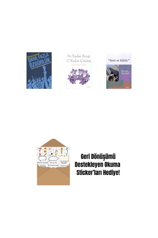 Daha Fazla Özgürlük + Ne Kadar Sevgi O Kadar Çözüm + Kent Ve Kültür + Okuma Sticker'ları