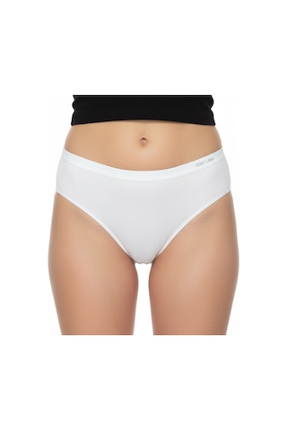 - Premium Bambu Kadın Slip 6 Lı Paket Beyaz Beyaz