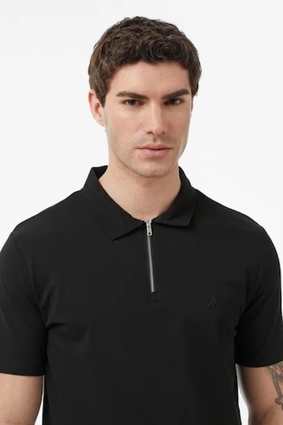 Nautica Erkek Siyah Regular Fit Polo Yaka T-shirt-15334