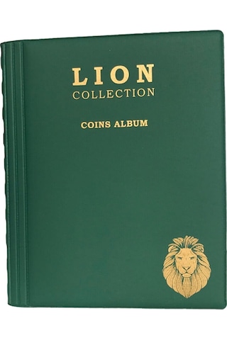 Lion Marka Madeni Para Albümü 10 Sayfa - 120 Cepli Yeşil