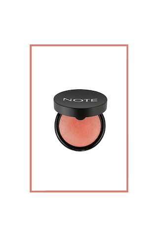Note Cosmetique Baked Blusher Işıltılı Fırınlanmış Toz Allık - 06 Hot Rose