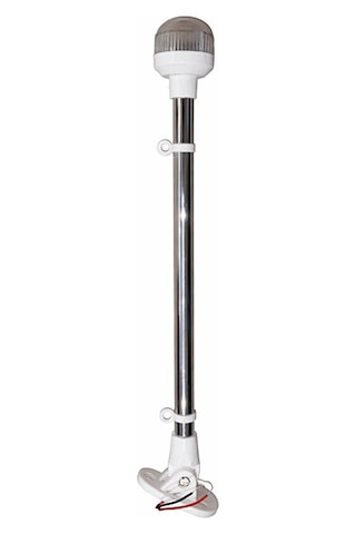 Tekne Bayrak Direği Led Aydınlatmalı - Tekne Ve Botlar İçin, 40 Cm Uzunluk Paslanmaz