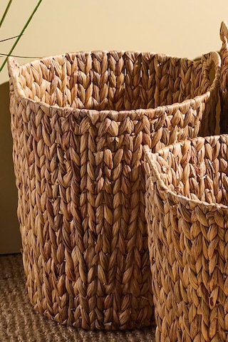 Cilento Hasır 3'lü Sepet Seti Kahverengı Kahverengi