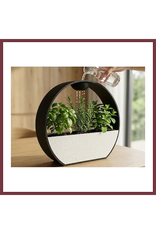Storeşahin 3d Baskı Kendinden Sulamalı Dekoratif Saksı - Otomatik Sulama Sistemli Modern Bitki Saksısı Shn0720