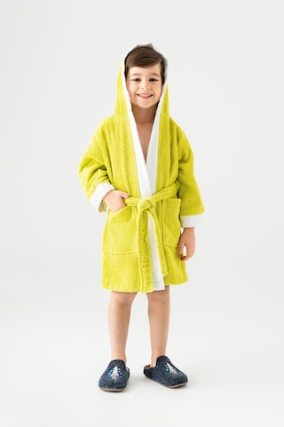 Soley Pueri %100 Pamuklu Unisex Çocuk Bornozu Yeşil