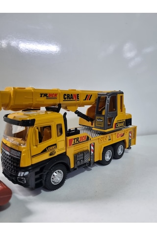 Oyuncak Sesli Ve Işıklı Metal 1:28 Ölçek Çek Bırak İnşaat Araçları Kapıları Açılabilen İş Makinesi